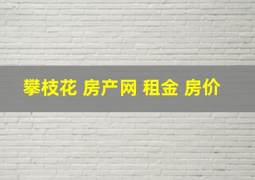 攀枝花 房产网 租金 房价